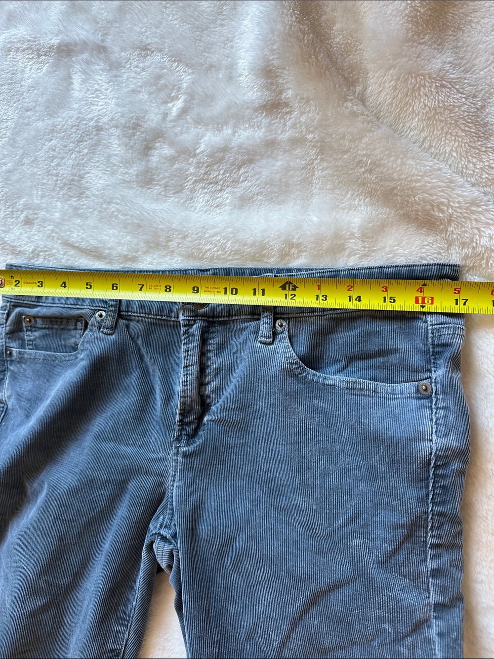 GAP Women’s “Always Skinny” Prettiest Steel Blue Fine Corduroy Pants Sz 30 GUC - Picture 9 of 12